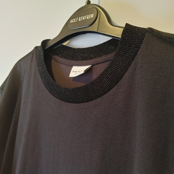 Dries Van Noten Mesh Overlay Sequin Embellished T-Shirt Size XS - Picture 8 of 9